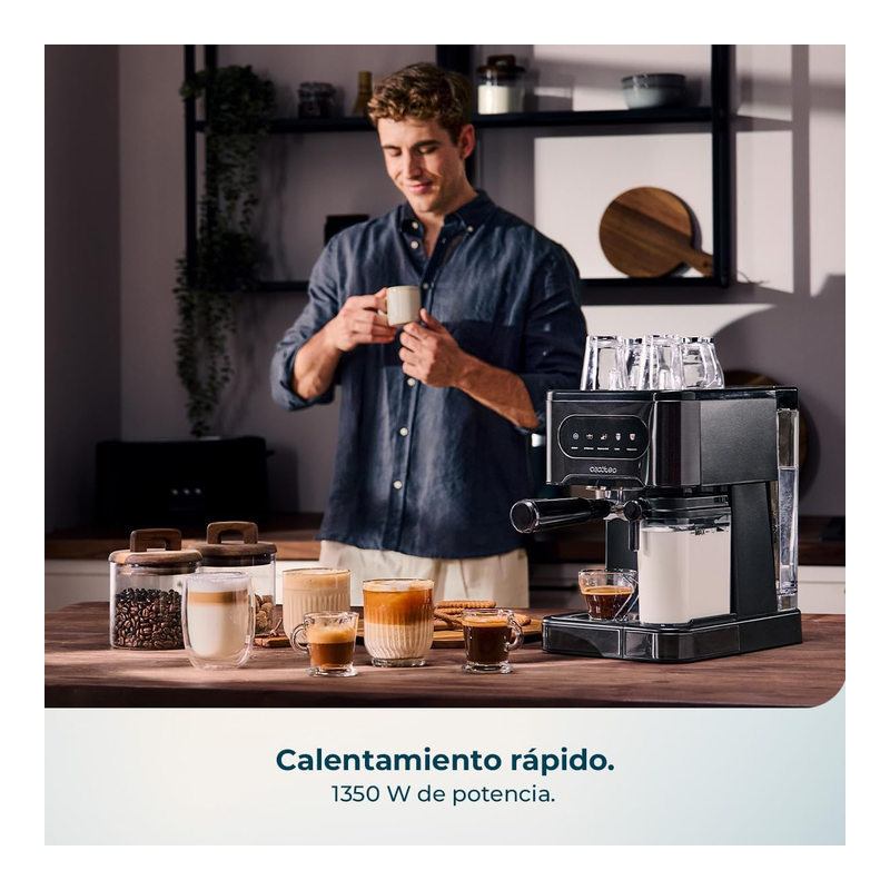 CECOTEC Express Power Espresso 20 ColdBrew Latte 1350W 20 Bar