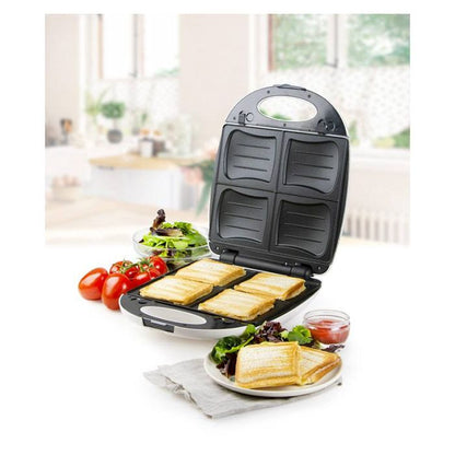 DOMO DO9046C Sandwichera Gofrera 4 Placas Intercambiables 1200W