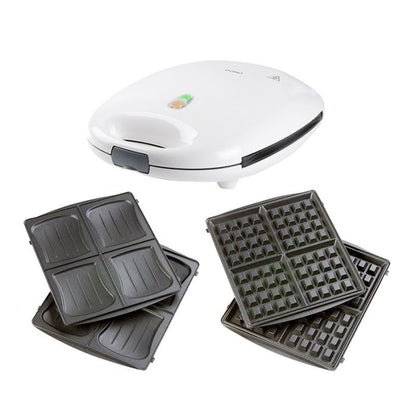 DOMO DO9046C Sandwichera Gofrera 4 Placas Intercambiables 1200W