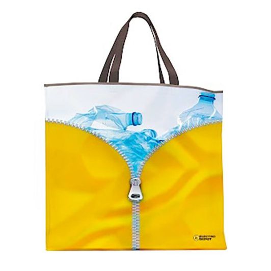 ELECTRO DEPOT Gelbe Leichte Einkaufstasche 50x22x42 cm Groß