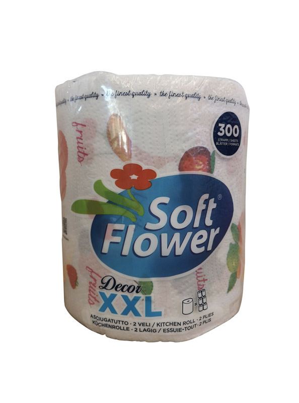 CARTINDUSTRIA VENETA XXL Soft Power Küchenpapier 300 Blatt Dekoriert