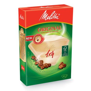 MELITTA Original Kaffeefilter 1x4, 80 Stück Braun