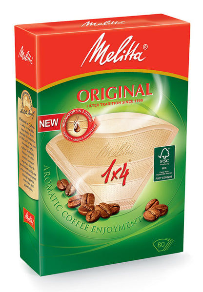 MELITTA Original 1x4 Filtro de Café Cónico Caja 80 Unidades