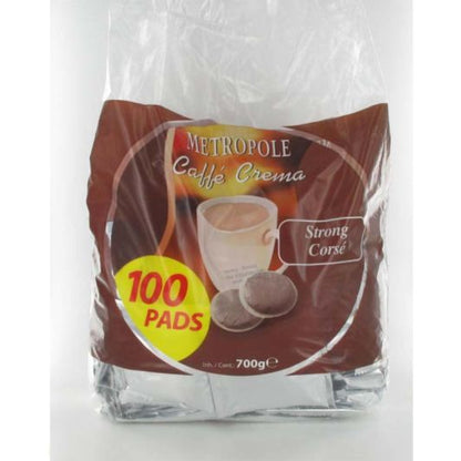 METROPOLE Intenso Kaffeekapseln 100er Pack Kompatibel mit Senseo