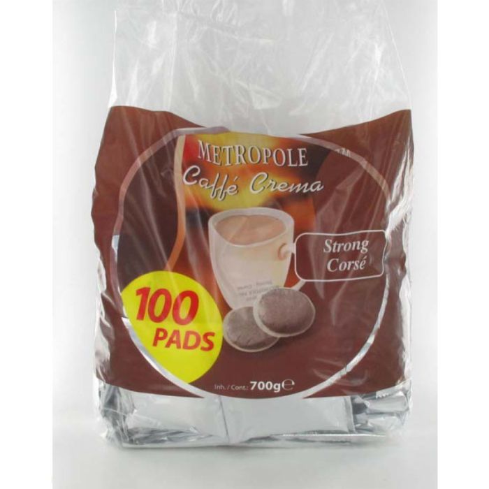 METROPOLE Intenso Kaffeekapseln 100er Pack Kompatibel mit Senseo