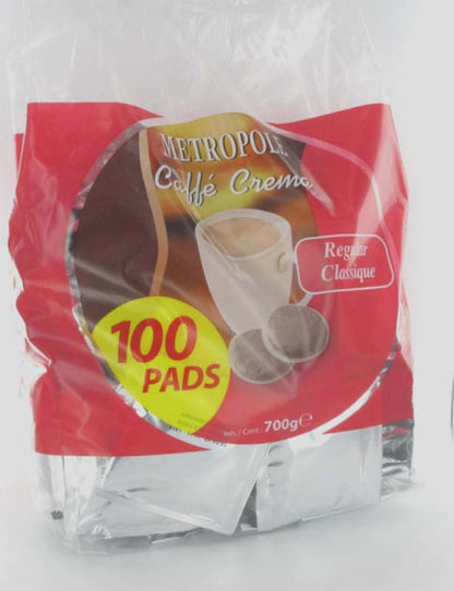 METROPOLE Klassische Senseo Kaffeekapseln 100er Pack Kompatibel Original