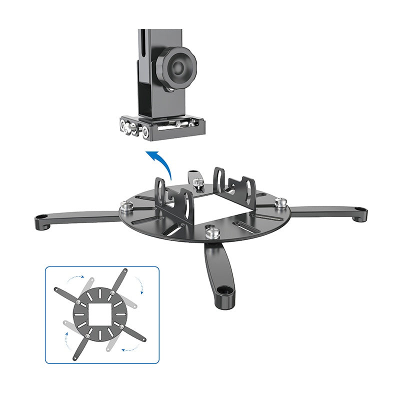 EDENWOOD Soporte para proyector de video Negro