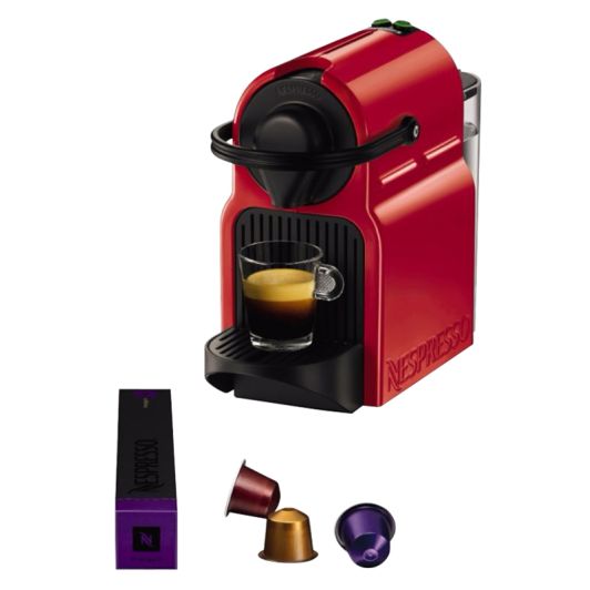 Krups Inissia XN1005 Kapselkaffeemaschine Rot Mit 7 Gratis-Kapseln