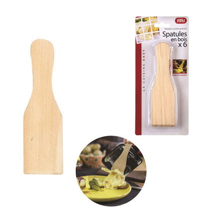 GROUPE CMP Holz Raclette Spatel 6er Pack