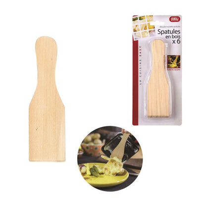Espátula Madera Para Raclette Lote 6