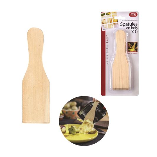 Espátula Madera Para Raclette Lote 6