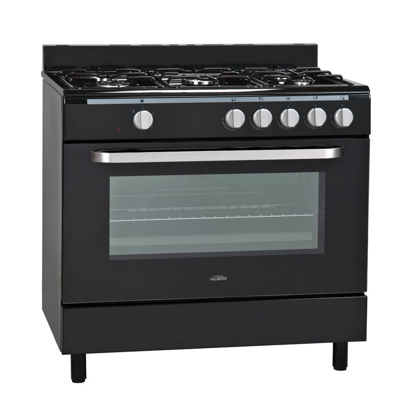 Valberg 5CC NVT Cocina de gas 5 quemadores Negro