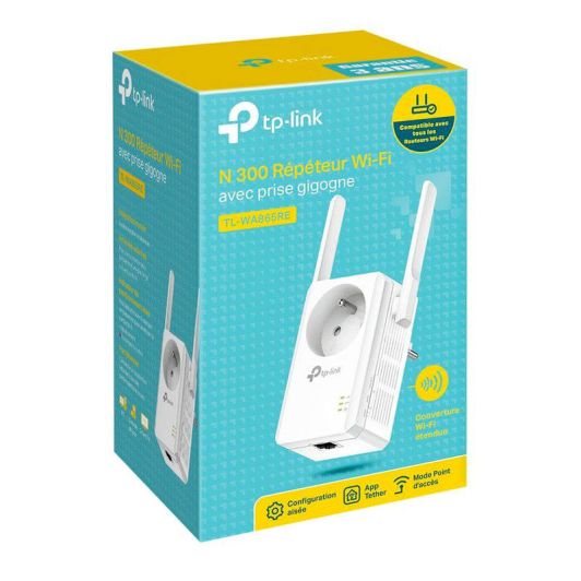 TP LINK N300 Repetidor WiFi con Antena y Toma Telefónica