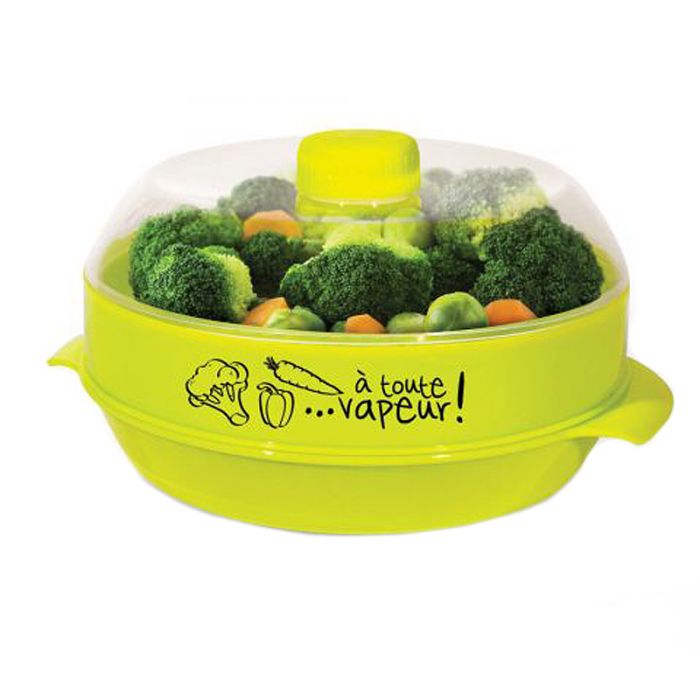 GROUPE CMP Mikrowellen-Dampfer 600ml, 13x21x21 cm, Einfach zu Reinigen