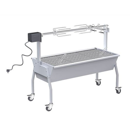 Silver Style Kohlegrill XXL – 20 Personen, 47x110 cm Kochfläche