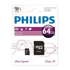 Philips MicroSD-Karte Klasse 10 64 GB für Smartphones und Kameras