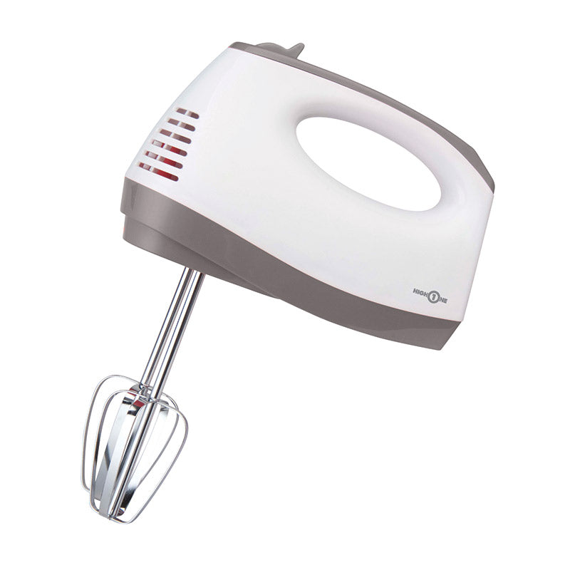 HIGH ONE HO-BAT02 Kompakter Handrührer 150W 5‑Geschwindigkeiten Weiß