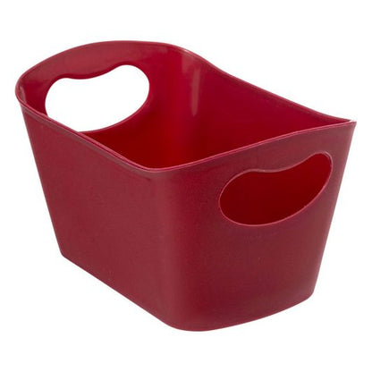 Cesta Plástico Rectangular Multiusos 13 × 15 × 22,5 cm Color Aleatorio Uso Hogar