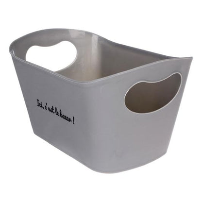 Cesta Plástico Rectangular Multiusos 13 × 15 × 22,5 cm Color Aleatorio Uso Hogar