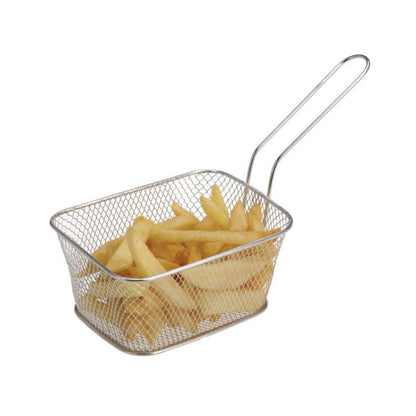 Koopman Edelstahl Frittierkorb für Pommes 14×11×7 cm