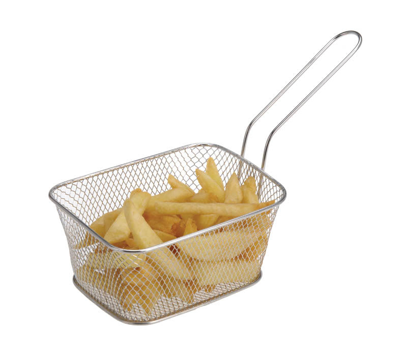 Koopman Cesta Para Patatas Fritas Acero Inoxidable 14x11x7 cm