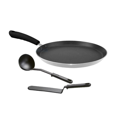 CosylifeCrepera Inducción 26 cm Gris Metal con Utensilios