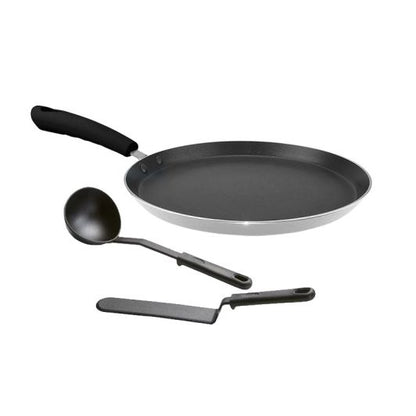 CosylifeCrepera Inducción 26 cm Gris Metal con Utensilios