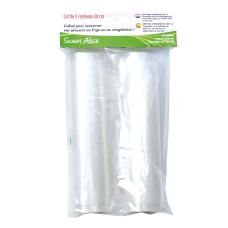 SWEETALICE Vakuumversiegelungsbeutel 2 Rollen 20 cm × 3 m für Lebensmittel