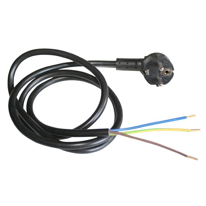 Elektro‑Depot Kabel mit Stecker für Herdplatten Schwarz – 25 cm