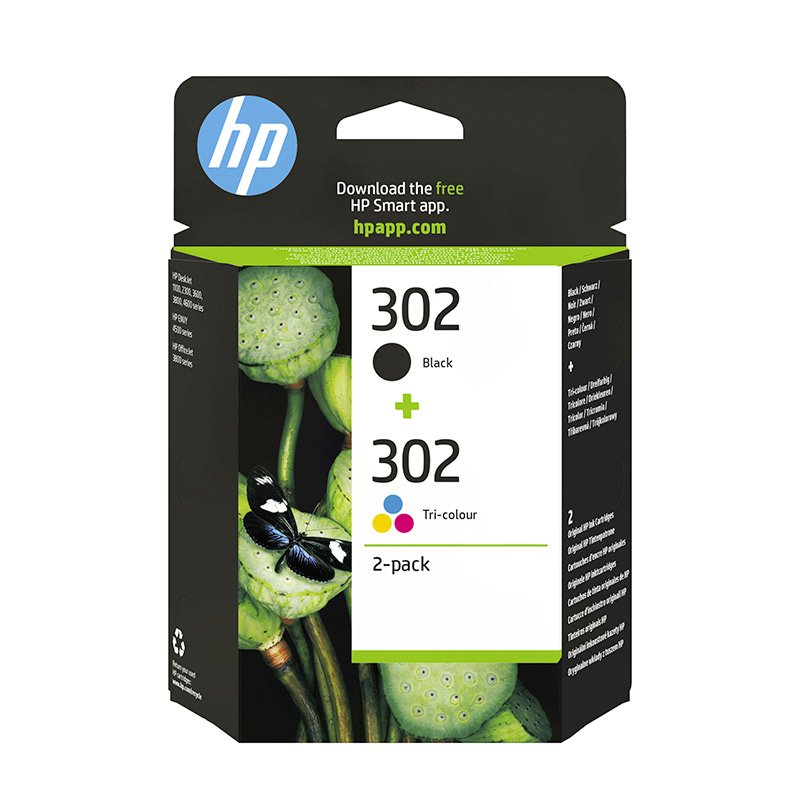 HP 302 Pack de Cartuchos Negro y 3 Colores