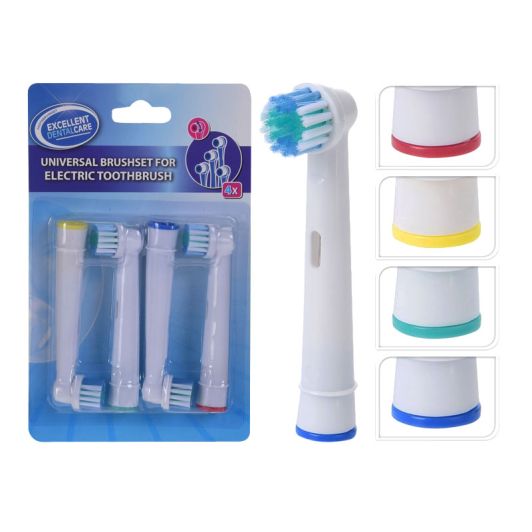 KOOPMAN Pack 4 Oral‑B Zahnbürstenköpfe für Elektrische Zahnbürste