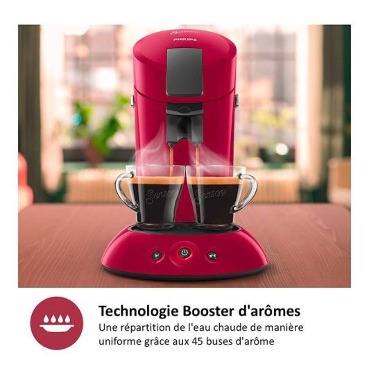 Philips Senseo Kaffeemaschine 1450 W 2‑Tassen‑Funktion Rot