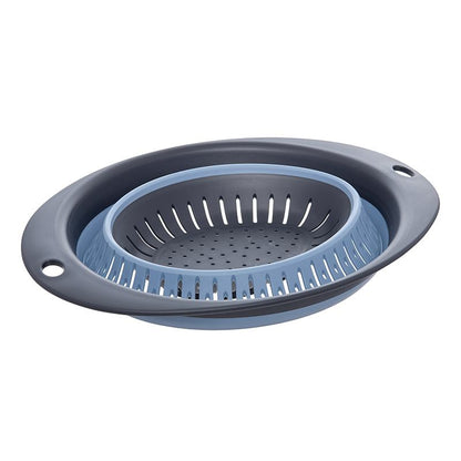 Colador Plegable de Silicona Ovalado Retráctil Para Cocina