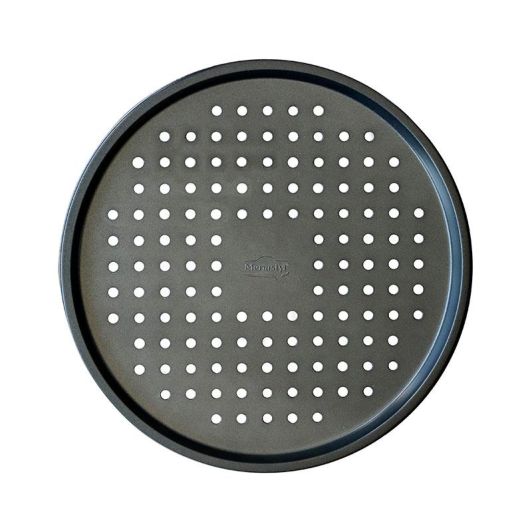 Pizza-Backblech 33 cm Durchmesser Perforiert – Rostfreier Stahl
