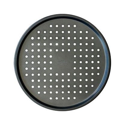 Pizza-Backblech 33 cm Durchmesser Perforiert – Rostfreier Stahl