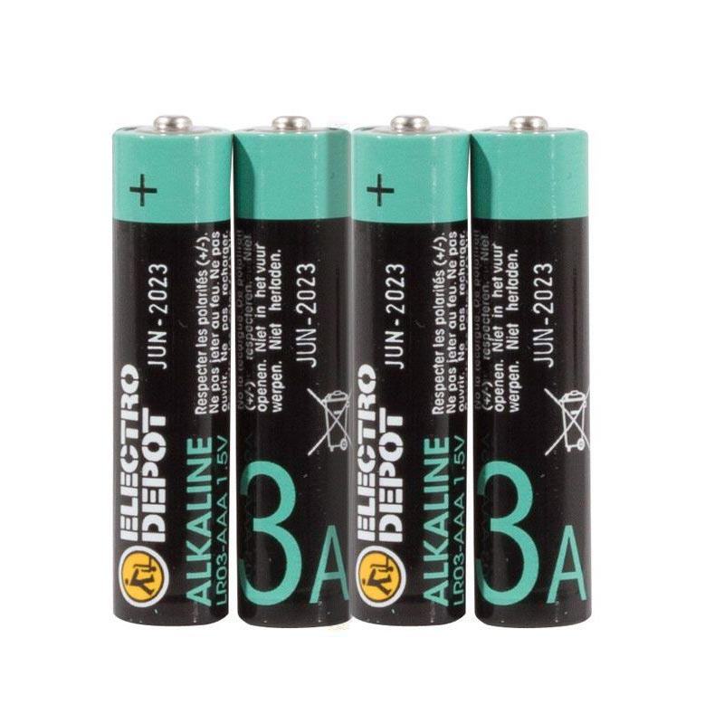 Electro Depot Alkaline LR03 AAA Batterien 4er Pack