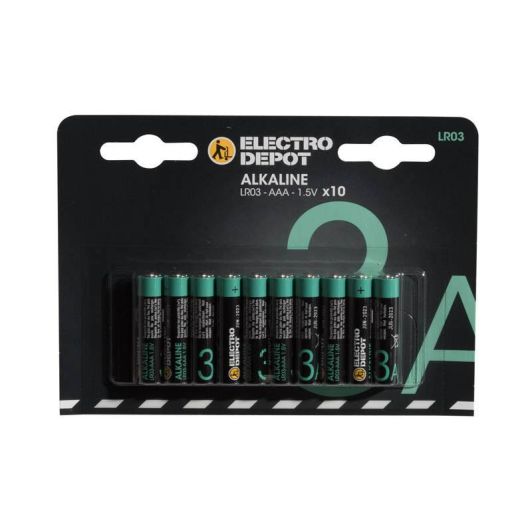Electro Depot Alkaline LR03 AAA Batterien 10 Stück