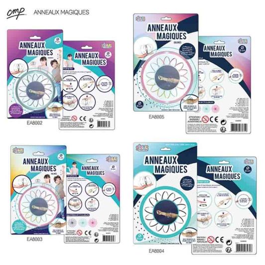 GROUPE CMP Magische Spiralling-Ringe Set 9 Farben Spielzeug
