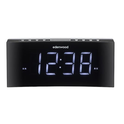 Edenwood Jumbo Curved Radiowecker mit Deckenprojektion Schwarz