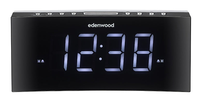 Edenwood Jumbo Curved Radiowecker mit Deckenprojektion Schwarz