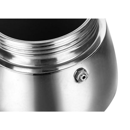 REGAL'FRANCE Cafetera Italiana 6 Tazas Acero Inoxidable 18/10