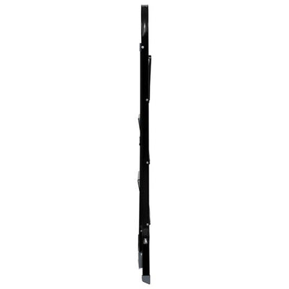 Escalera de Metal Plegable 3 Peldaños Negro