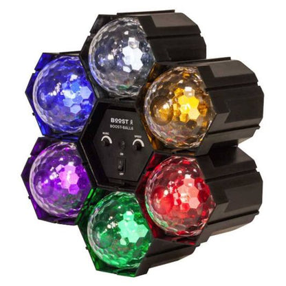 BOOST 6‑LED Lichtkugel Spot Schwarz 2 kg Für Partys