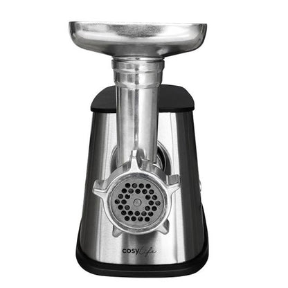 COSYLIFE CL-MG02X Fleischwolf 500W Silber 2 Geschwindigkeiten 3 Aufsätze
