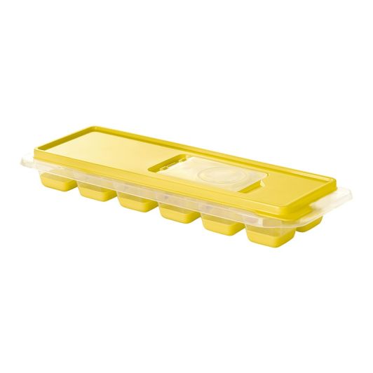 Eiswürfelform für 12 Würfel mit rutschfreiem Silikonboden, Praktisch