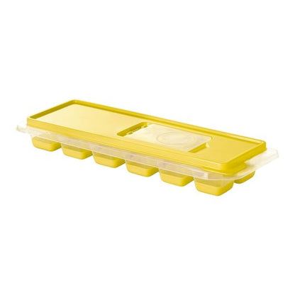 Eiswürfelform für 12 Würfel mit rutschfreiem Silikonboden, Praktisch