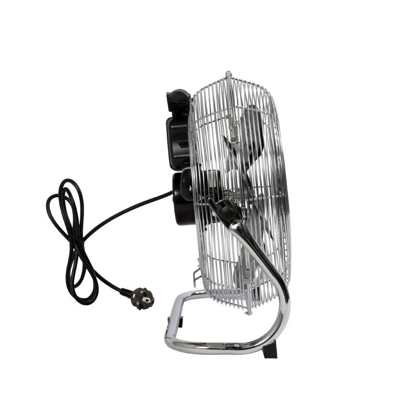 VALBERG Bodenventilator 40W 30 cm 3‑Stufen Verstellbarer Neigungswinkel Chrom