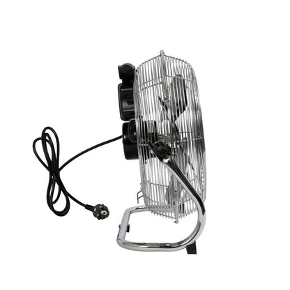 VALBERG Bodenventilator 40W 30 cm 3‑Stufen Verstellbarer Neigungswinkel Chrom