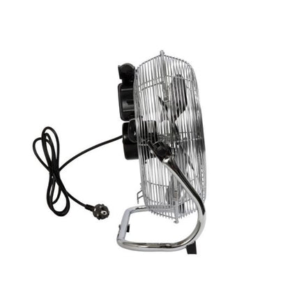 VALBERG Ventilador de Suelo Industrial 40W 3 Velocidades Cromado