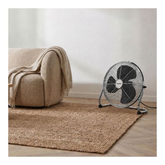 VALBERG Ventilador de Suelo Industrial 40W 3 Velocidades Cromado